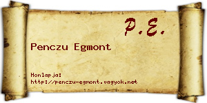 Penczu Egmont névjegykártya